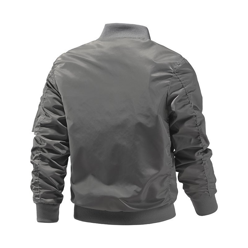 Flight Jacket Live Supply Ma1 Bomber Jacket Baseball Suit Plus Size - Image 5